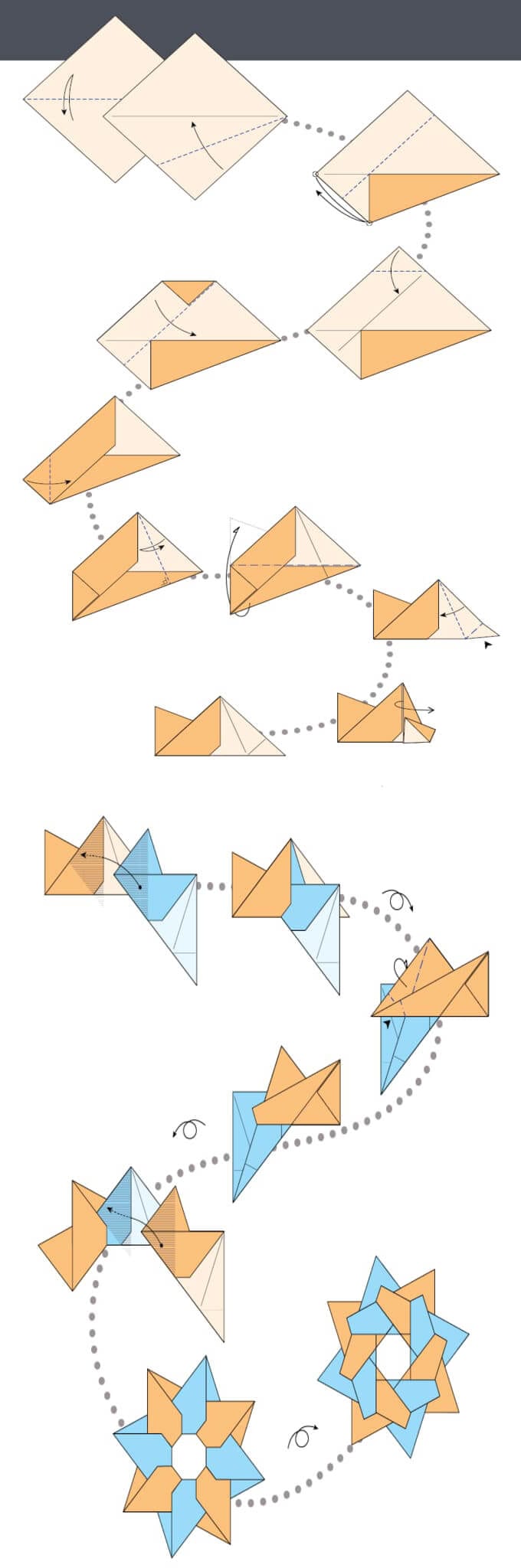 Как сделать большой сюрикен из бумаги