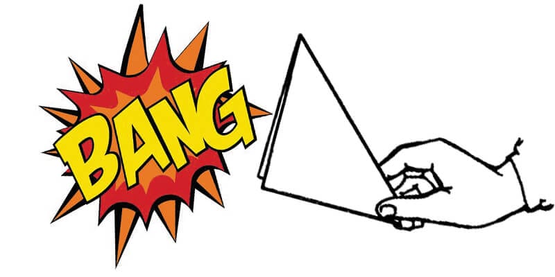 How to make a cracker out of paper?