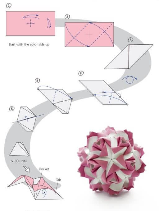 Как сделать красиво объемный шар из бумаги