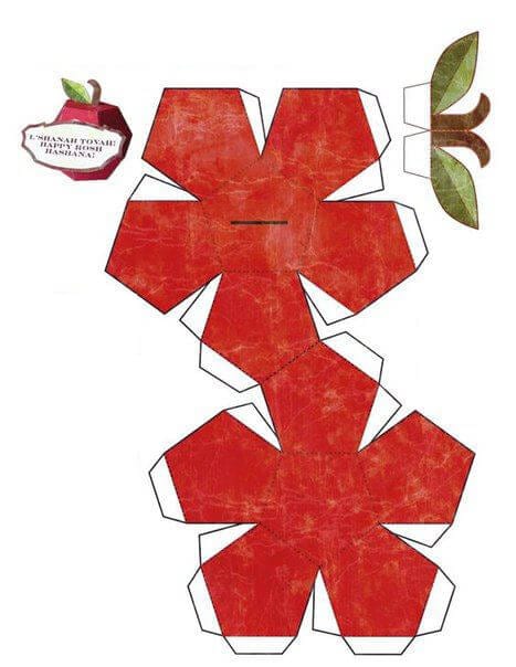 Маленька коробочка із паперу у вигляді фруків