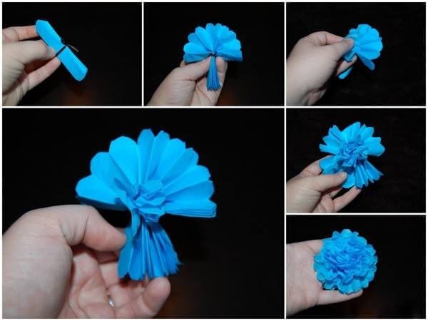 Как сделать воздушный шар из бумаги поэтапно