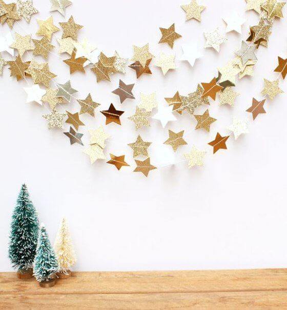 How to make a garland of paper?