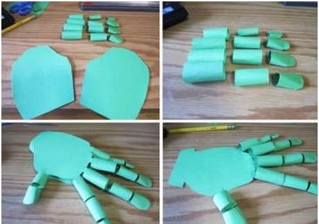 Рука з паперу своъми руками