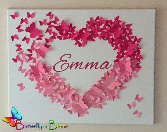 Зробити аплікацію з метеликів з паперу