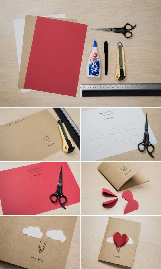 Вирізати листівку з паперу