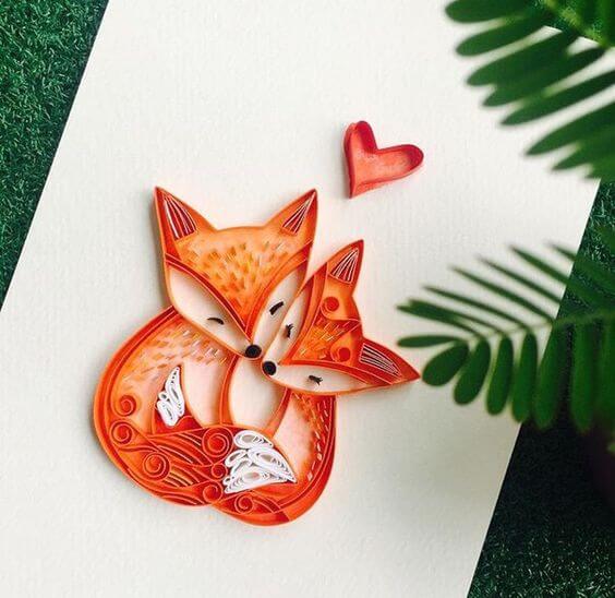 Квілінг використання на откритках