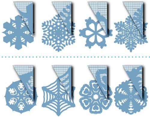 Узори для паперових сніжинок