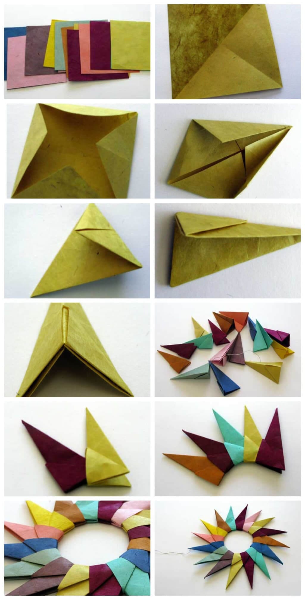 how to make paper shuriken 16 sides