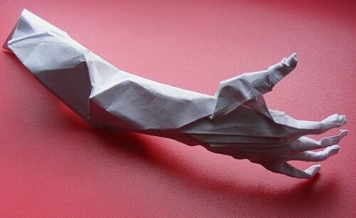 how to make a iron man hand out of paper