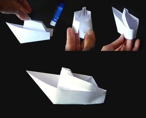 how to make a boat out of paper step by step