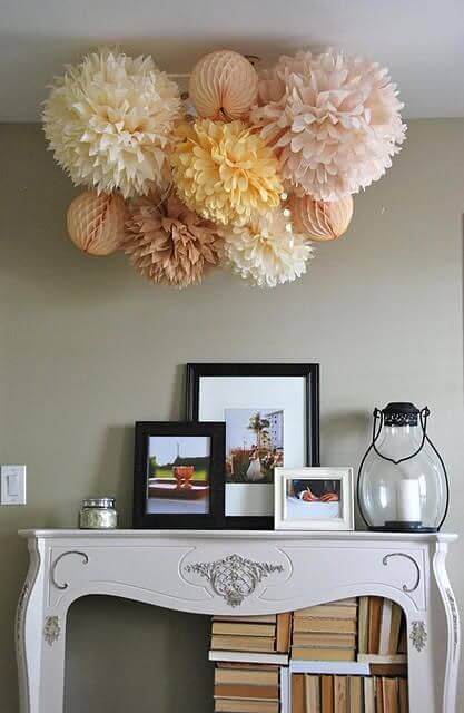 decorating with honeycomb balls