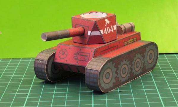 how to make a tank out of paper