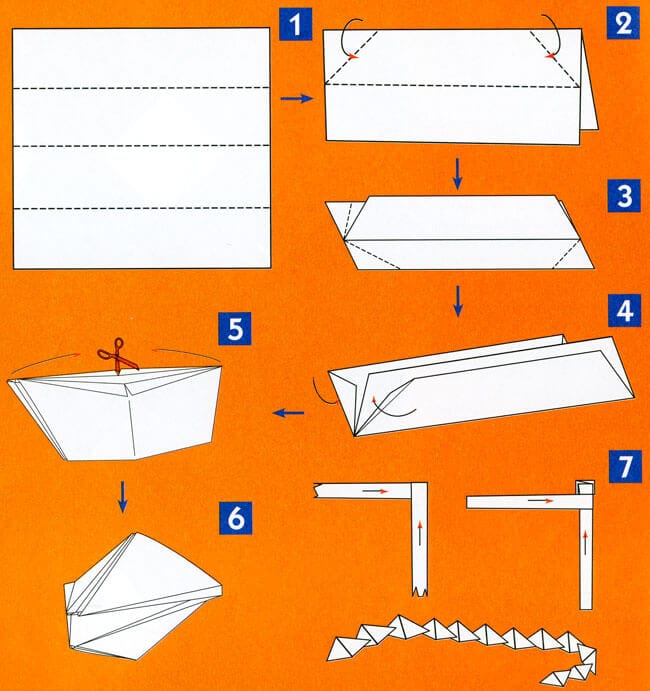 paper snake origami