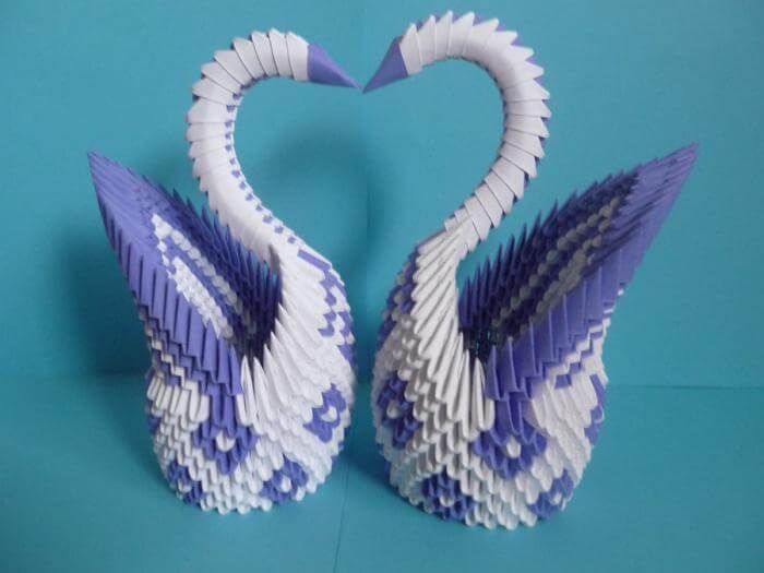 how to make a swan out of paper easy