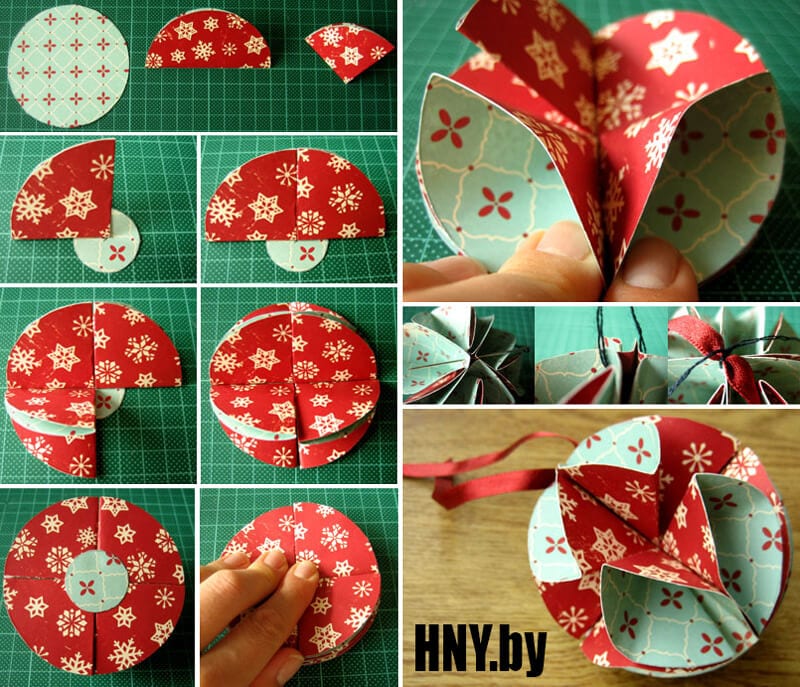 paper ball for christmas