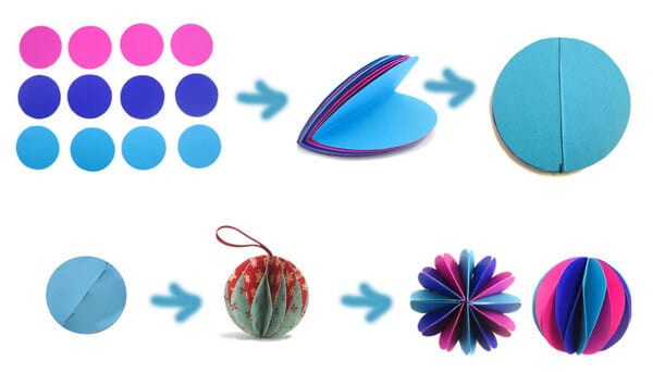 simple paper ball for making with children