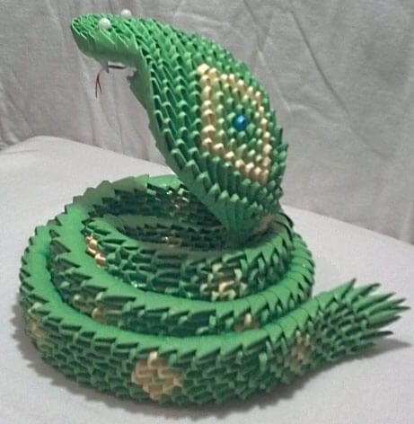 how to make a snake drawing