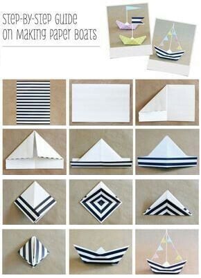 how to make a boat out of paper plate