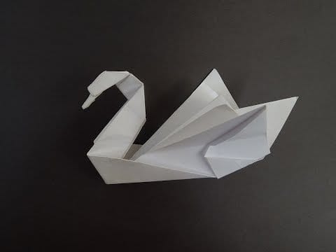 How do you make a paper swan easy