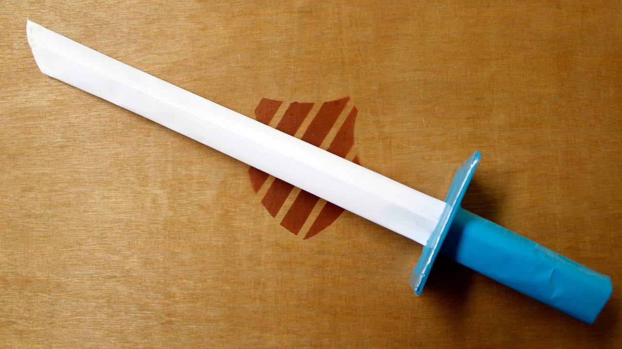 Samurai sword made of paper