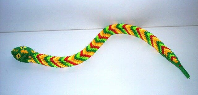 how to make snake with clay