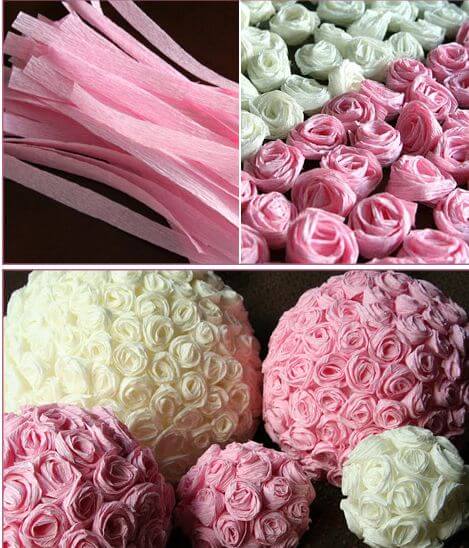 Ball with flowers own hands is easy step by step