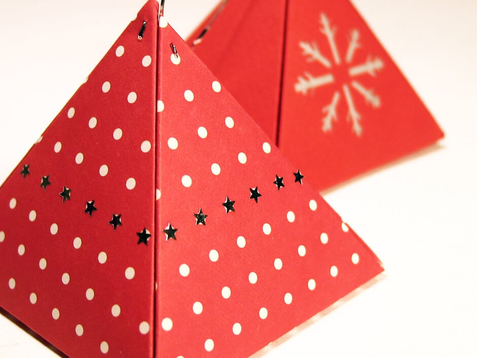 how to make a paper pyramid gift box