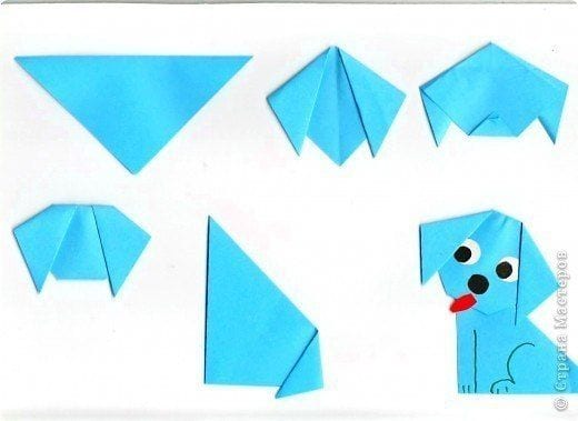 podelki-origami-dog