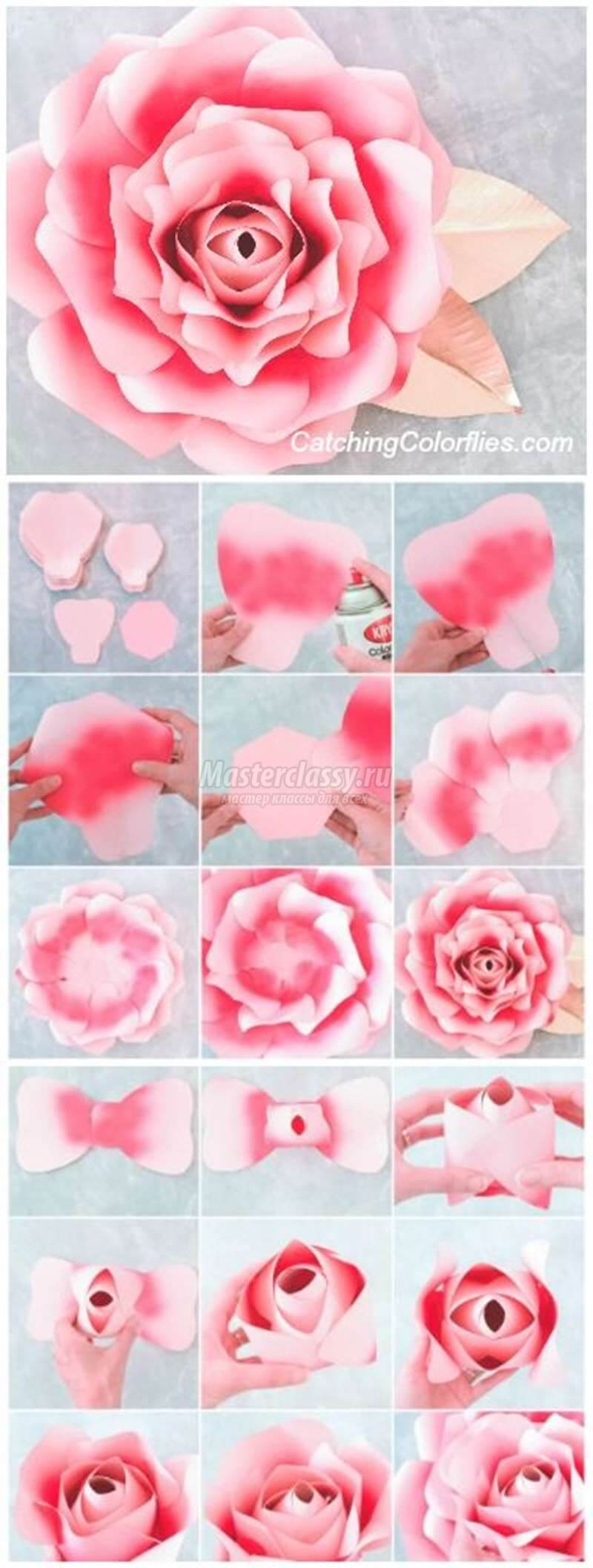 How do you make a flower out of paper