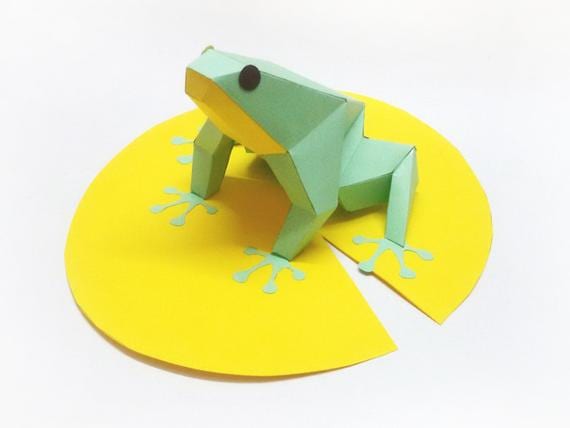 How do you make a frog out of paper