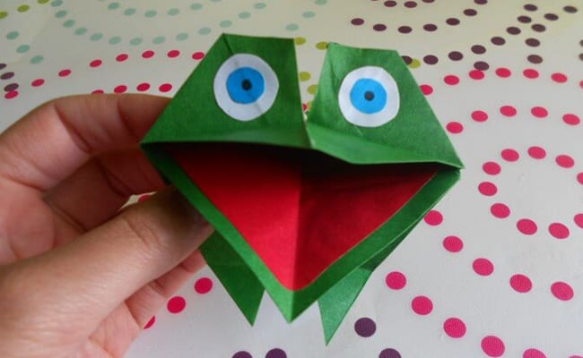 How to make a frog out of paper?