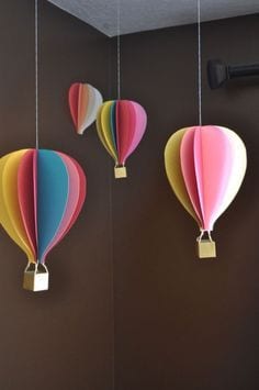 decorating with paper balls for children