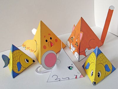 how to make a paper pyramid youtube