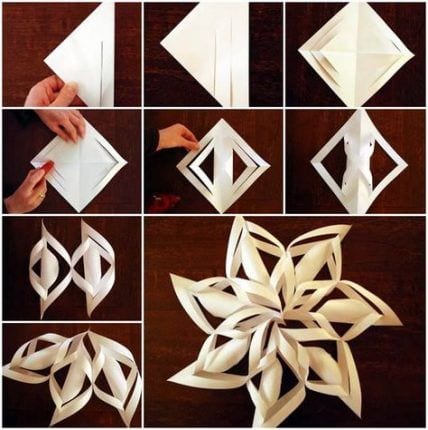 Volumetric paper snowflake