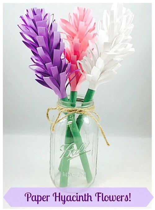 make flowers from colored paper