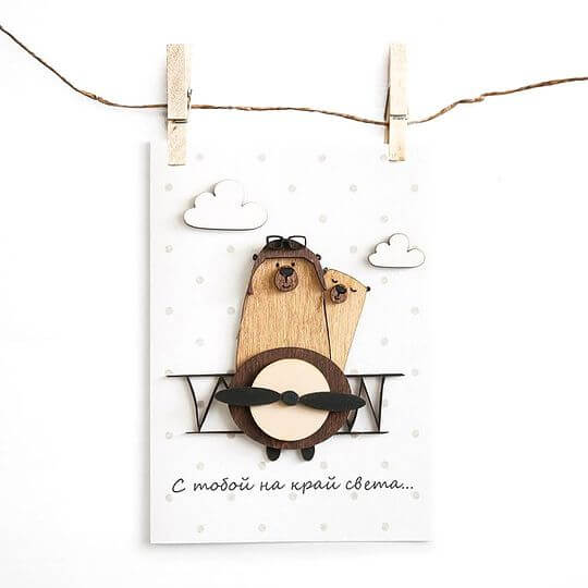 Beautiful do-it-yourself paper card