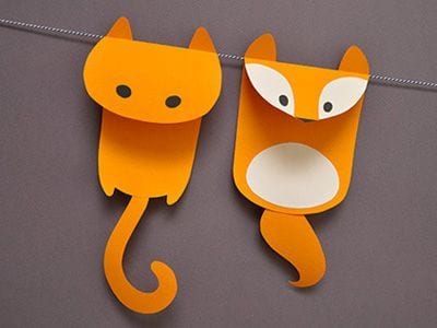 Crafts from colored paper for babies