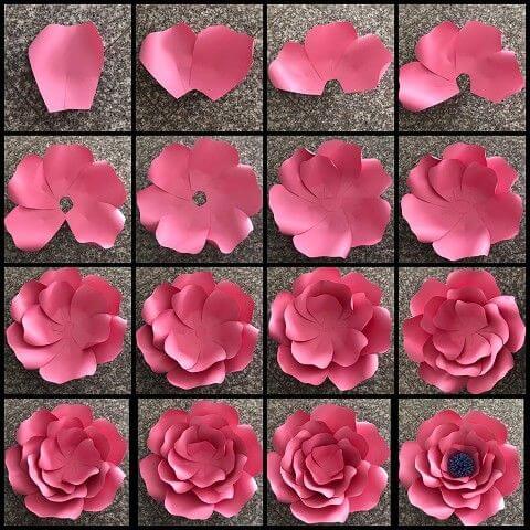 how to make flowers out of paper tissue