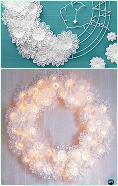 Dreamlike paper snowflakes