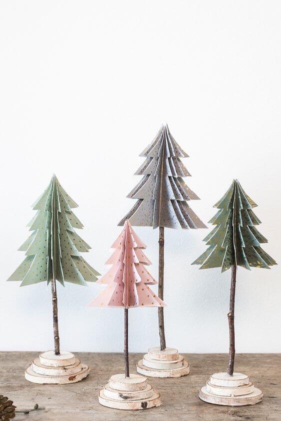how to make a christmas tree from paper plate