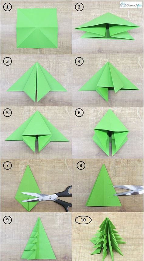 Origami Christmas tree