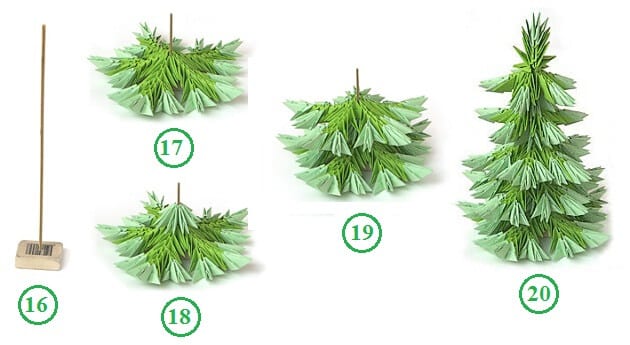 How do you make a paper tree