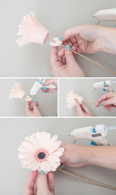 how to make flowers out of paper mache