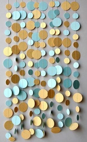 how to make a paper fan garland