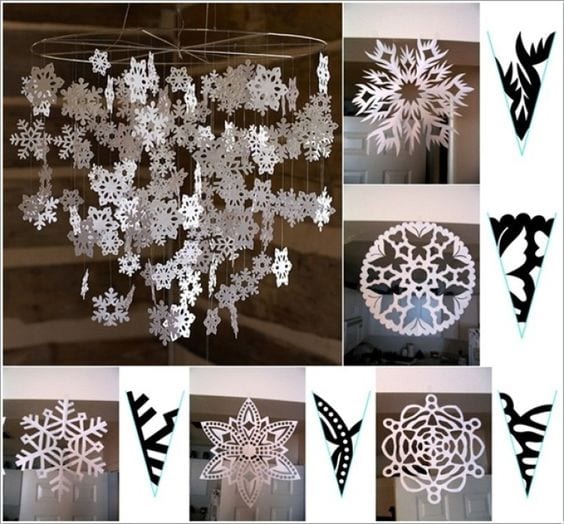 How to cut a beautiful snowflake pattern