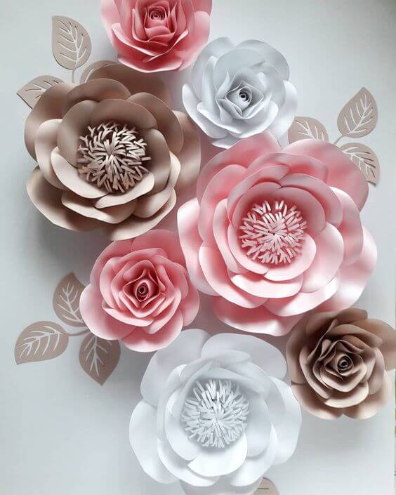 How do you make a flower out of paper