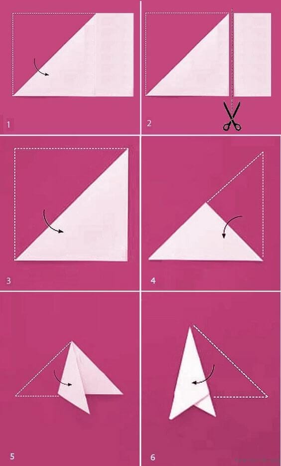 How to make a blank for paper snowflakes