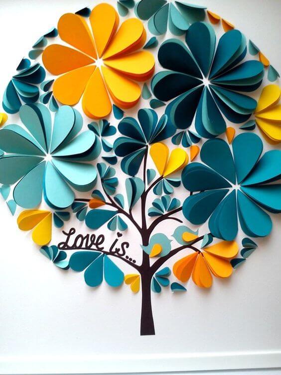 DIY paper painting
