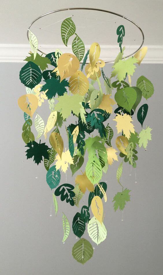 how to make a paper fan garland