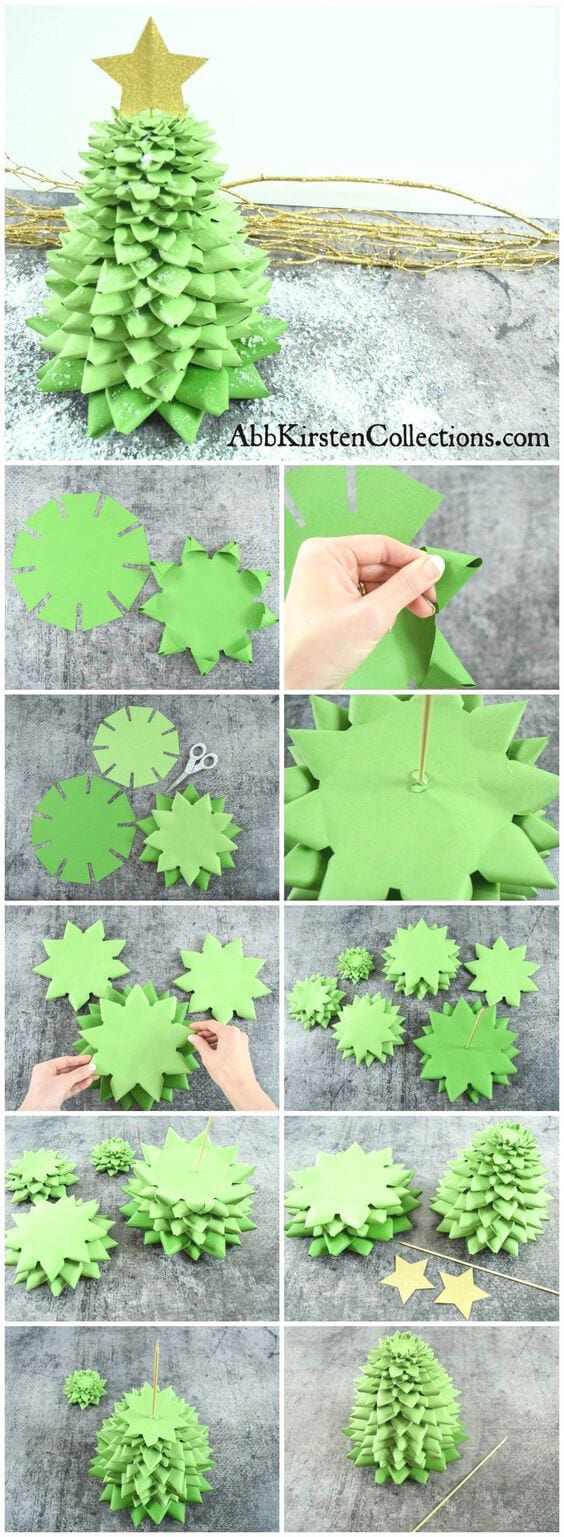 Volumetric multilayer paper tree